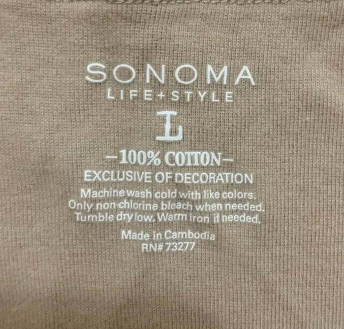 Beige Lace Trim Tank Top Cami Large - Image 10