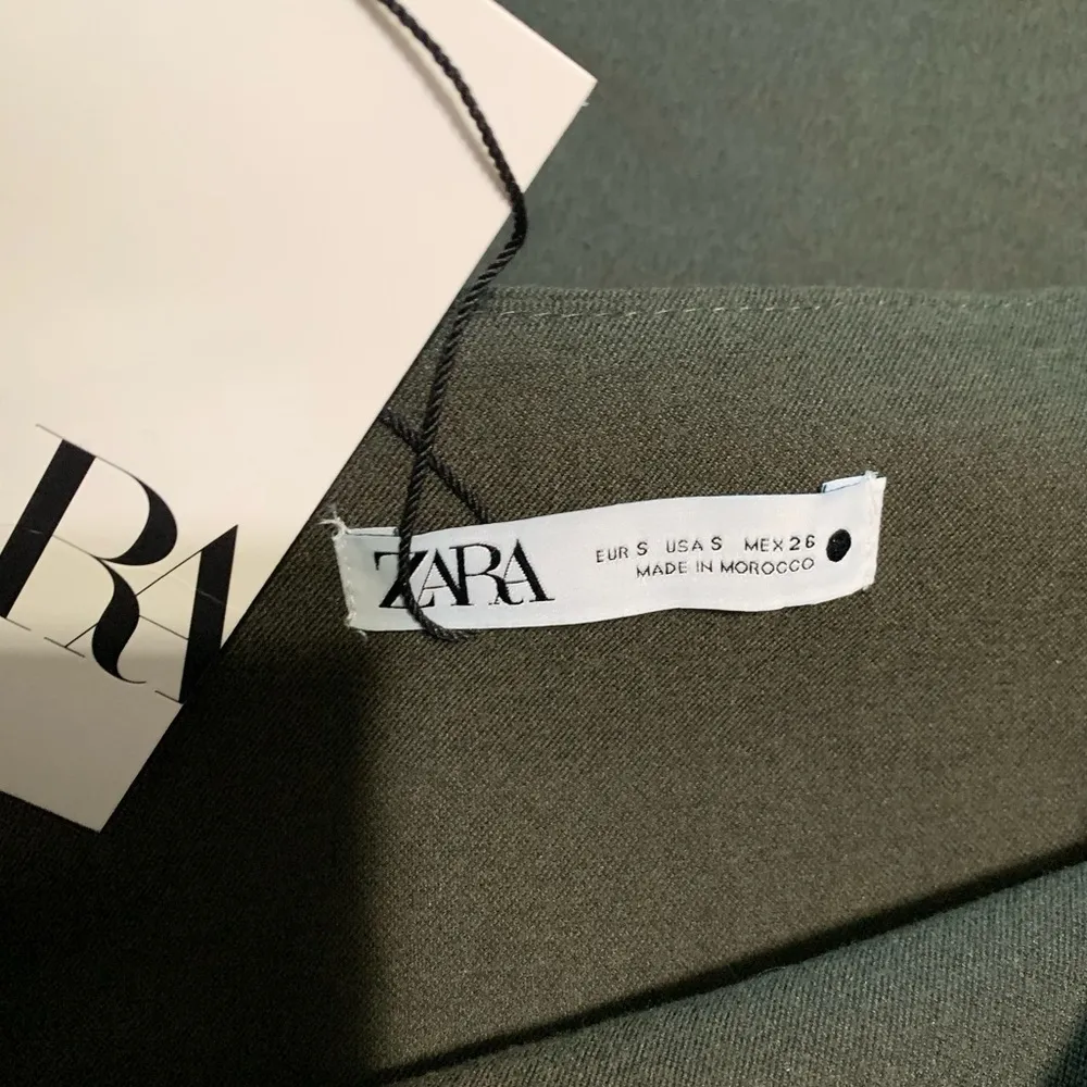 Zara New Women Limited Edition Khaki High Waisted Midi Skirt‎ Size Small - Image 11