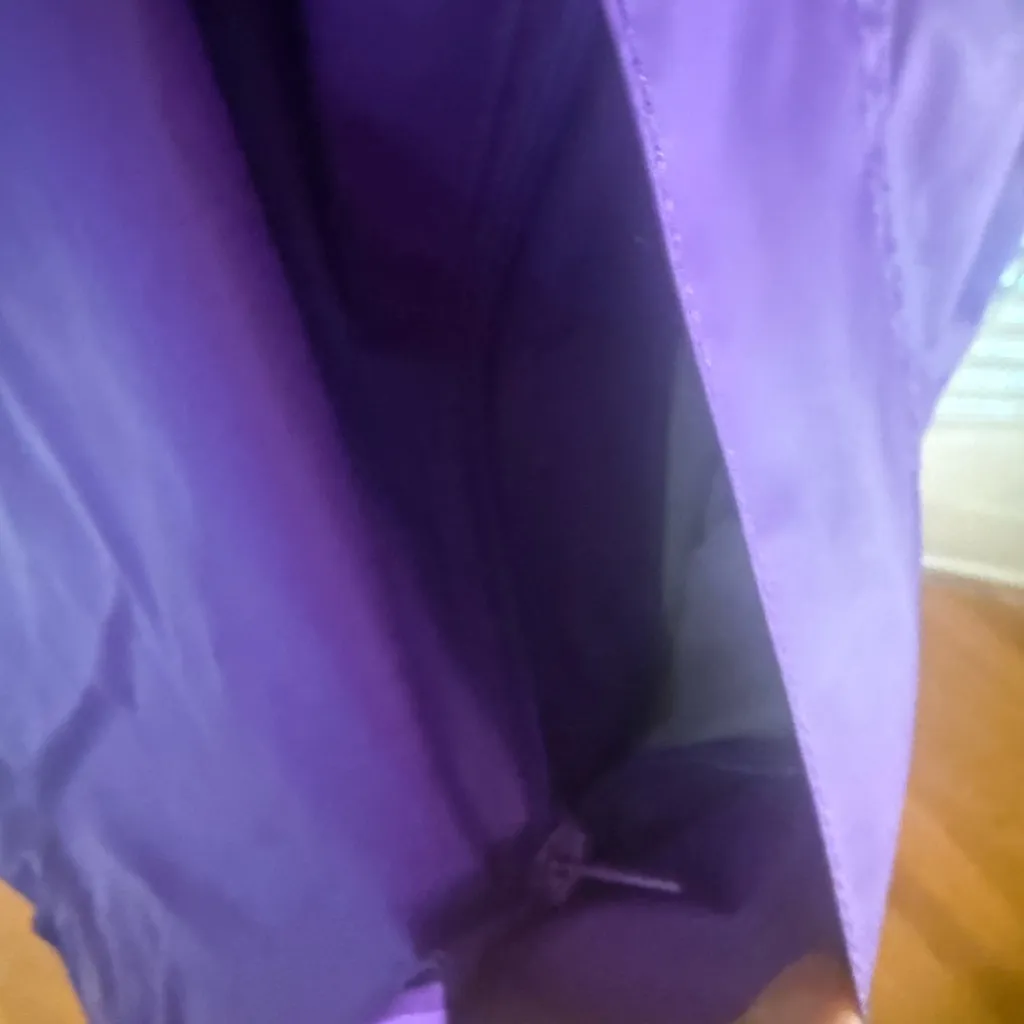 Charles River Apparel Women’s XL Hooded Rain Jacket Purple Waterproof - Image 2