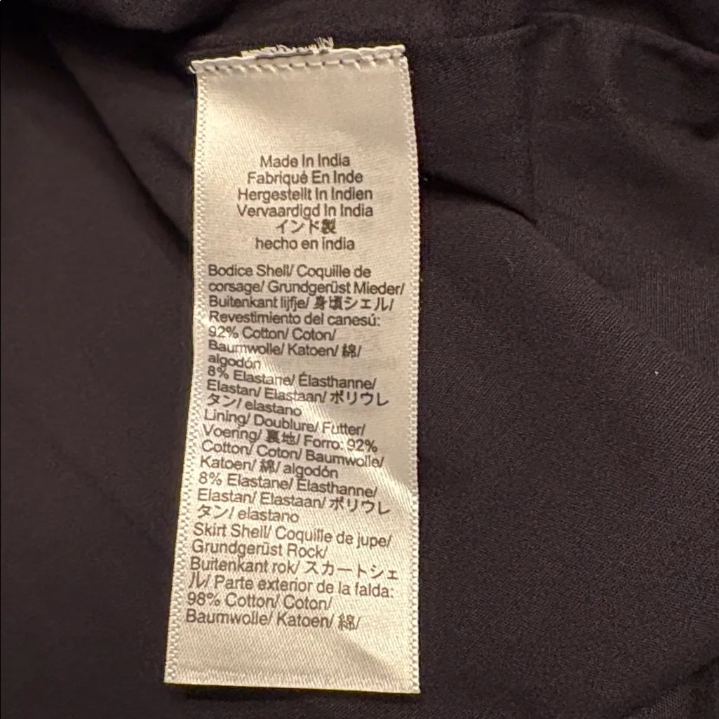 J Crew women’s Drop-waist mixy dress A-line midi black lined Size S NWT - Image 9