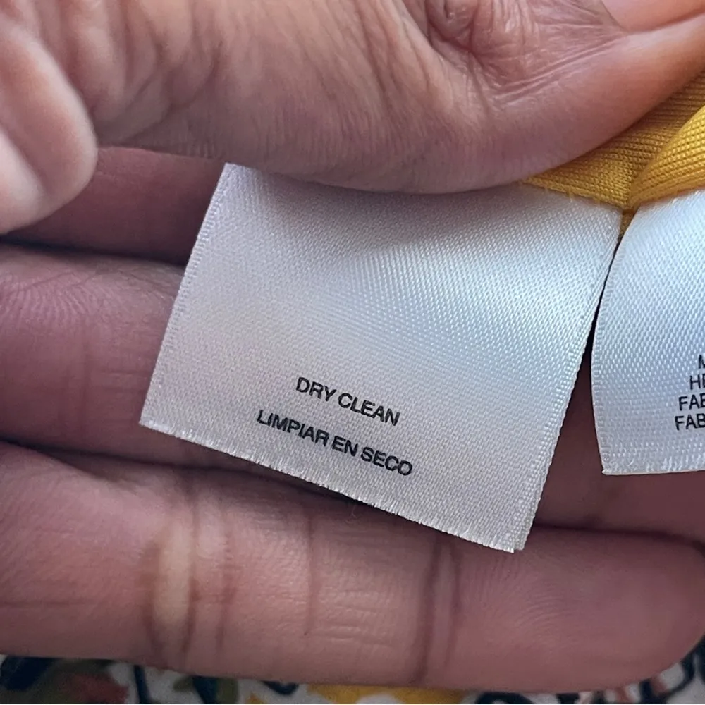 NINE WEST | Yellow Floral Fit & Flare Cocktail Dress Sz 6 - Image 8