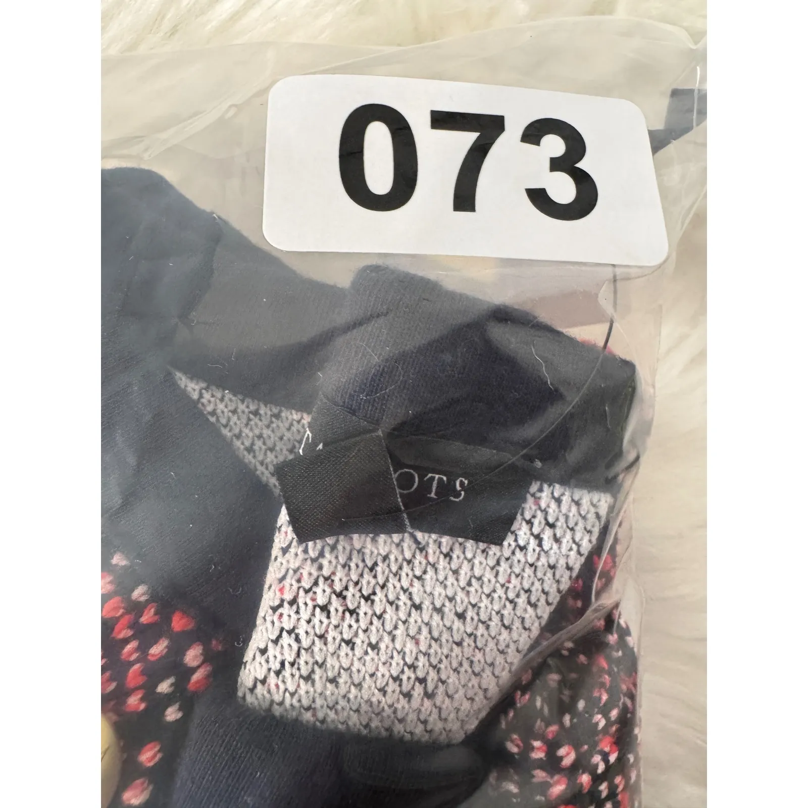 Talbots Women's Crew Neck Sweater Dress Navy Red Textured Button Detail Size M - Image 8