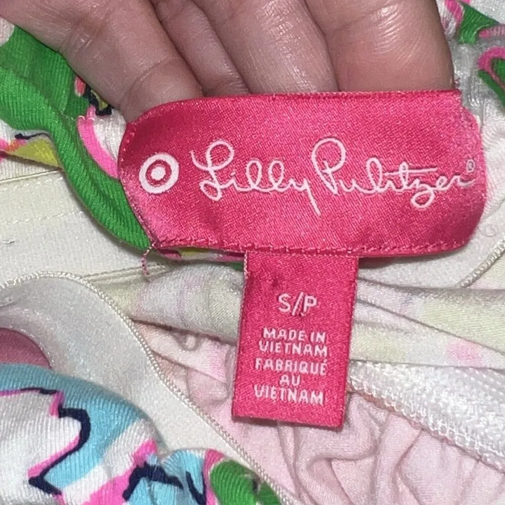 Lilly Pulitzer x Target Maxi Long Dress Nosey Posey‎ Strapless Floral Size Small - Image 8