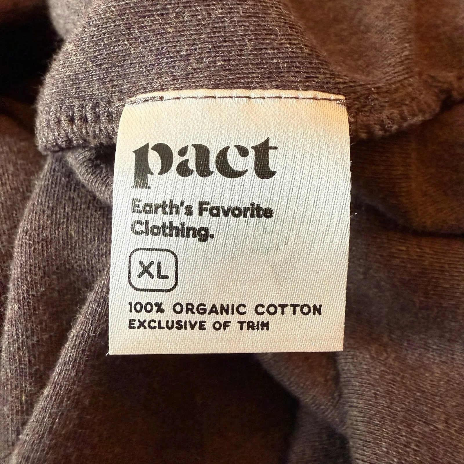 Pact Organic Cotton Sleeveless Sweatshirt and Sweatpants Matching Set XL Brown - Image 11