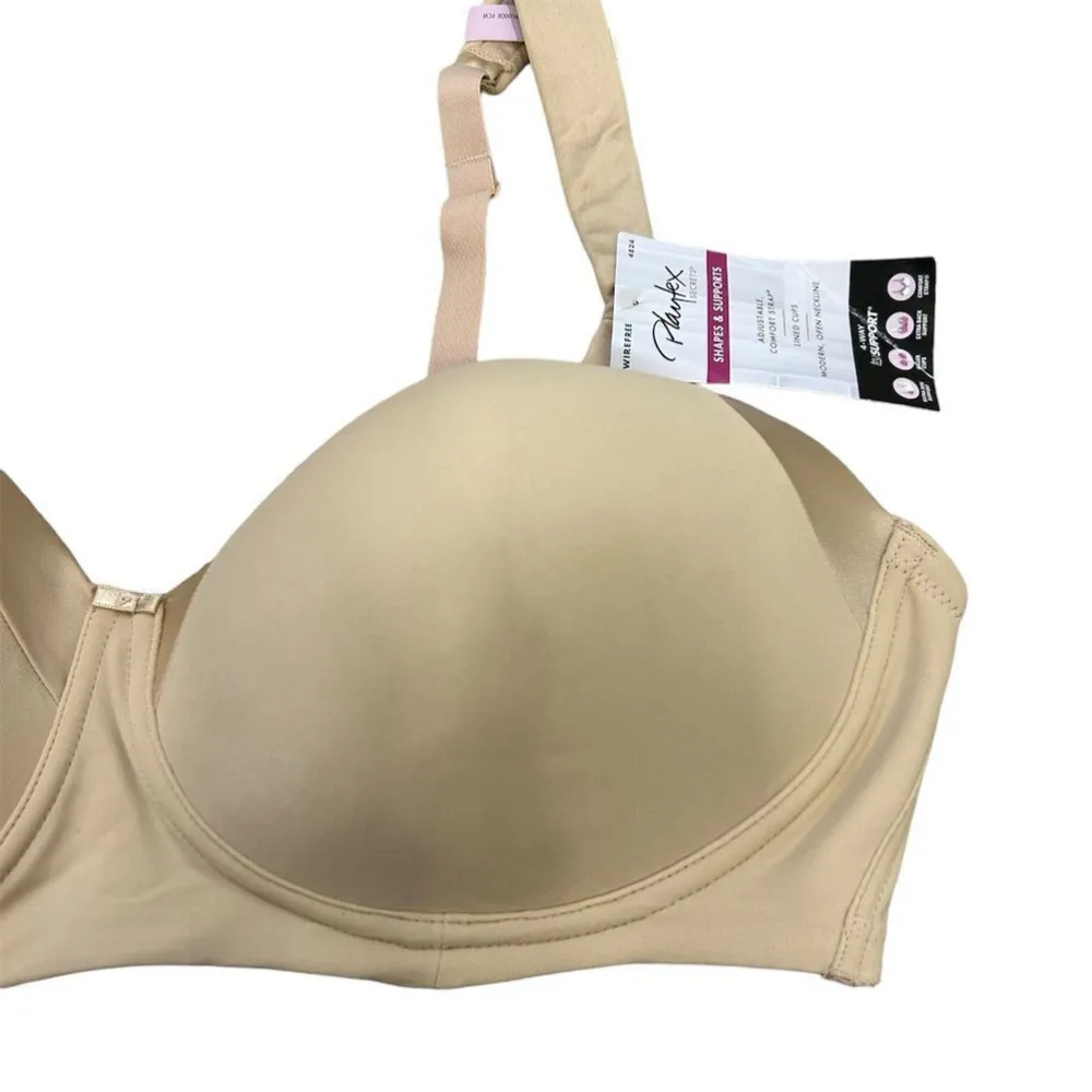 Playtex Women's T-Shirt Bra 40D Nude Beige Adjustable Straps Lined Cups - Image 4
