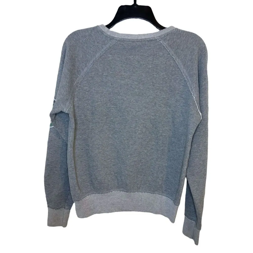 Harry Potter Slytherin Women’s Gray Pullover Sweater Size Small Green - Image 2