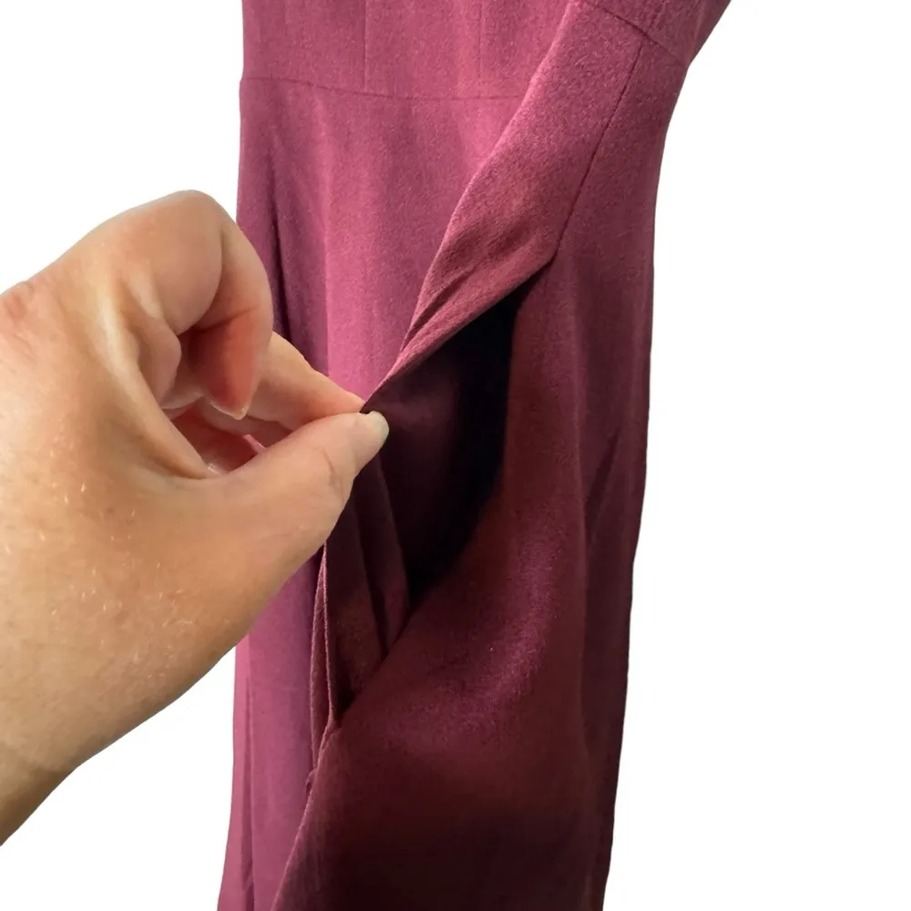 Dress The Population Catalina Dress in Burgundy Small - Image 4