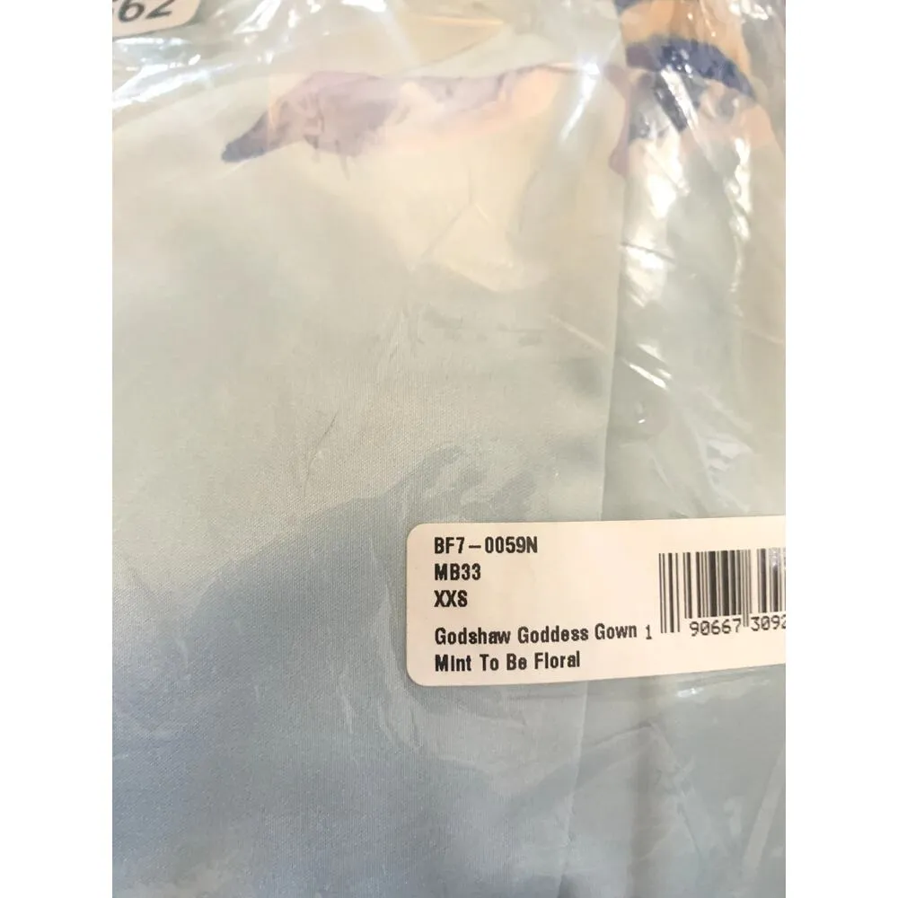 Show Me Your Mumu Godshaw Goddess Gown in Mint to Be Floral XXS NWT - Image 8