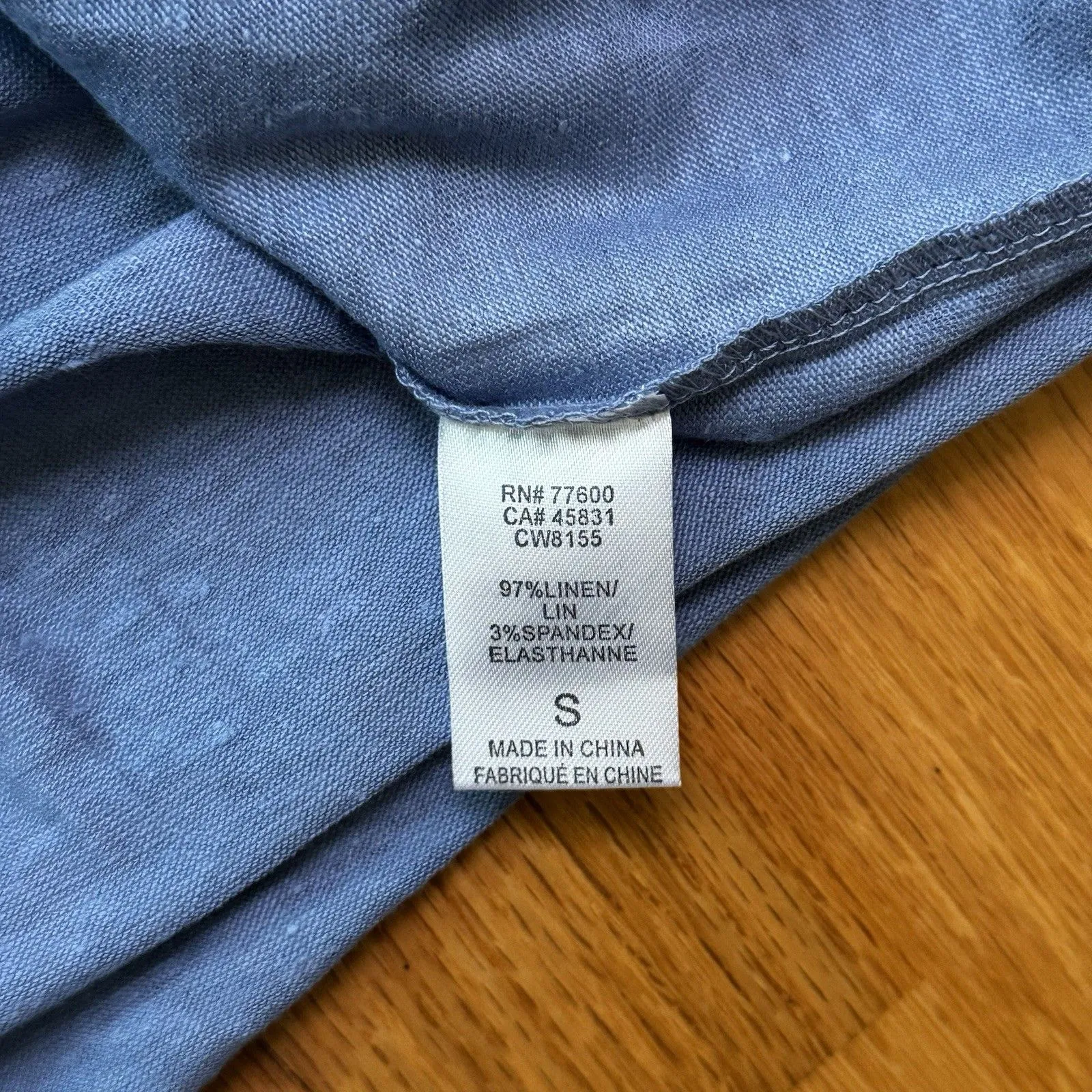 Chaser Women's Love Tennis Linen Blend Jersey Flousy 3/4 Angle Tee Blue Size S - Image 16