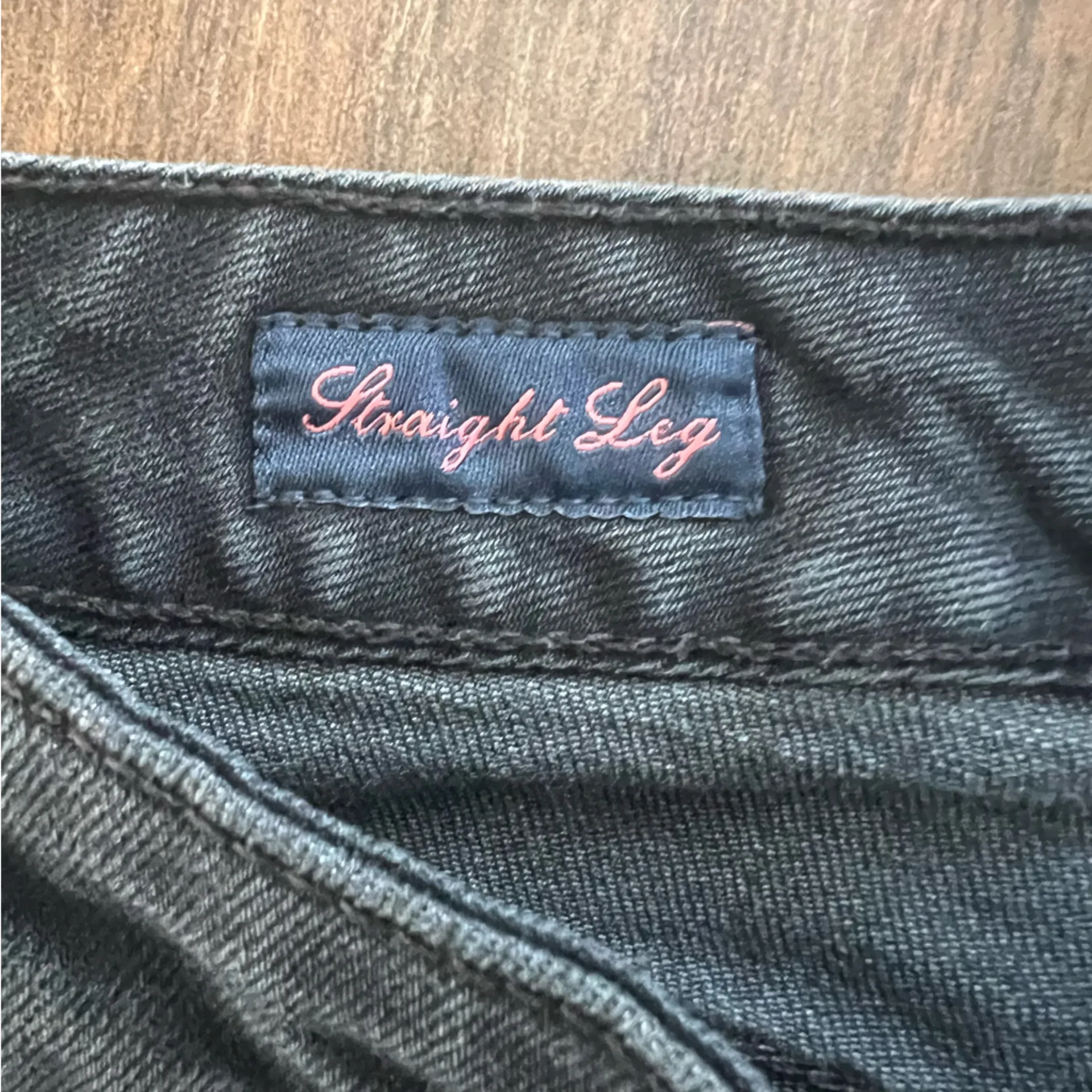 Black Denim Straight Leg Jeans by St. John's Bay size 10 - Image 6