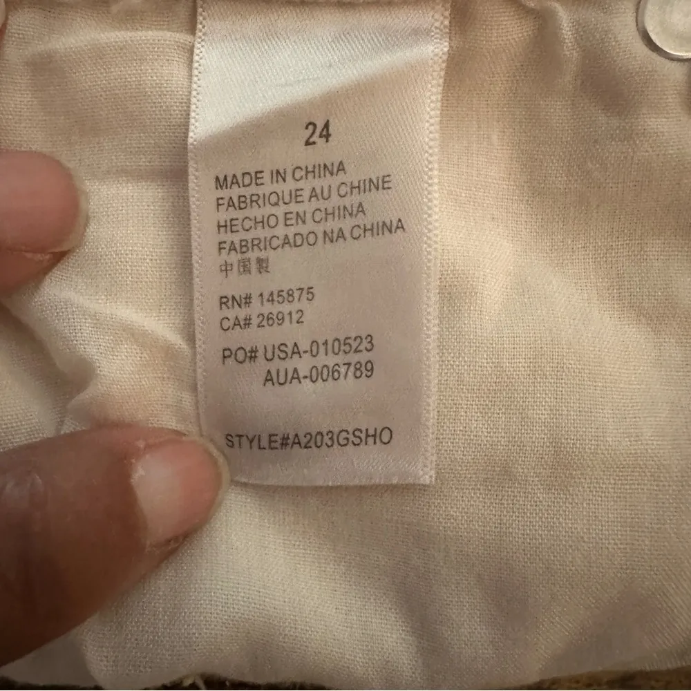 Amuse Society  Womens Shoreline Denim Woven Short‎ Size 24 Y2K Beach Frayed Hem - Image 9