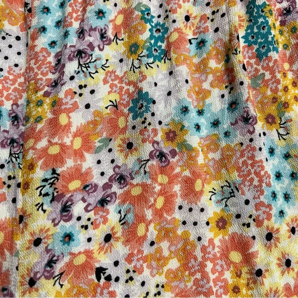 Torrid Floral 5 Inch Gauze High-Rise Shorts 3X Women’s Coral GUC 14684852 - Image 3