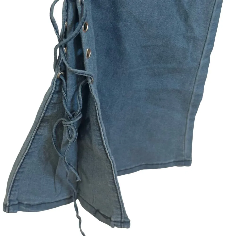 Women's Bell Bottom Jeans sz XS Lace Details - Image 4