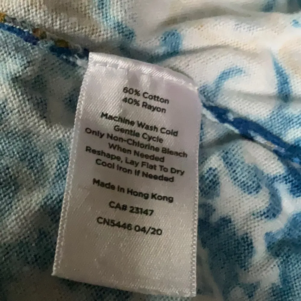 Talbots Cotton-Blend Print Cardigan Sz. L - Image 5