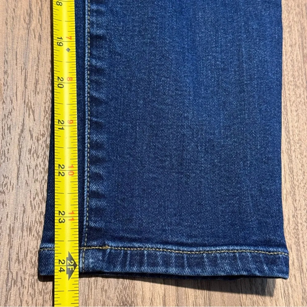 Good Petite Skinny Jeans Dark Blue Denim Mid Rise Stretch Size 8 - Image 5