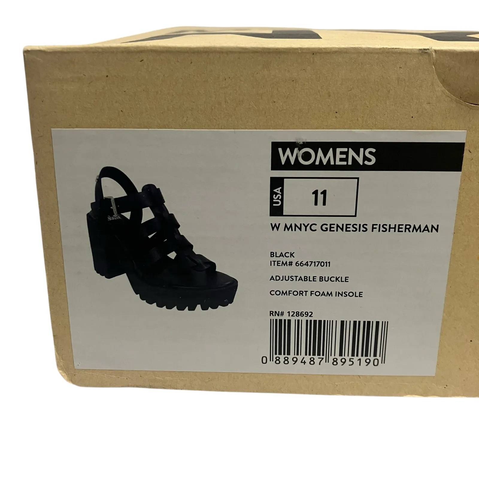 NWT Madden NYC Women's Black Genisis Fisherman's Sandals Size 11 - Image 9