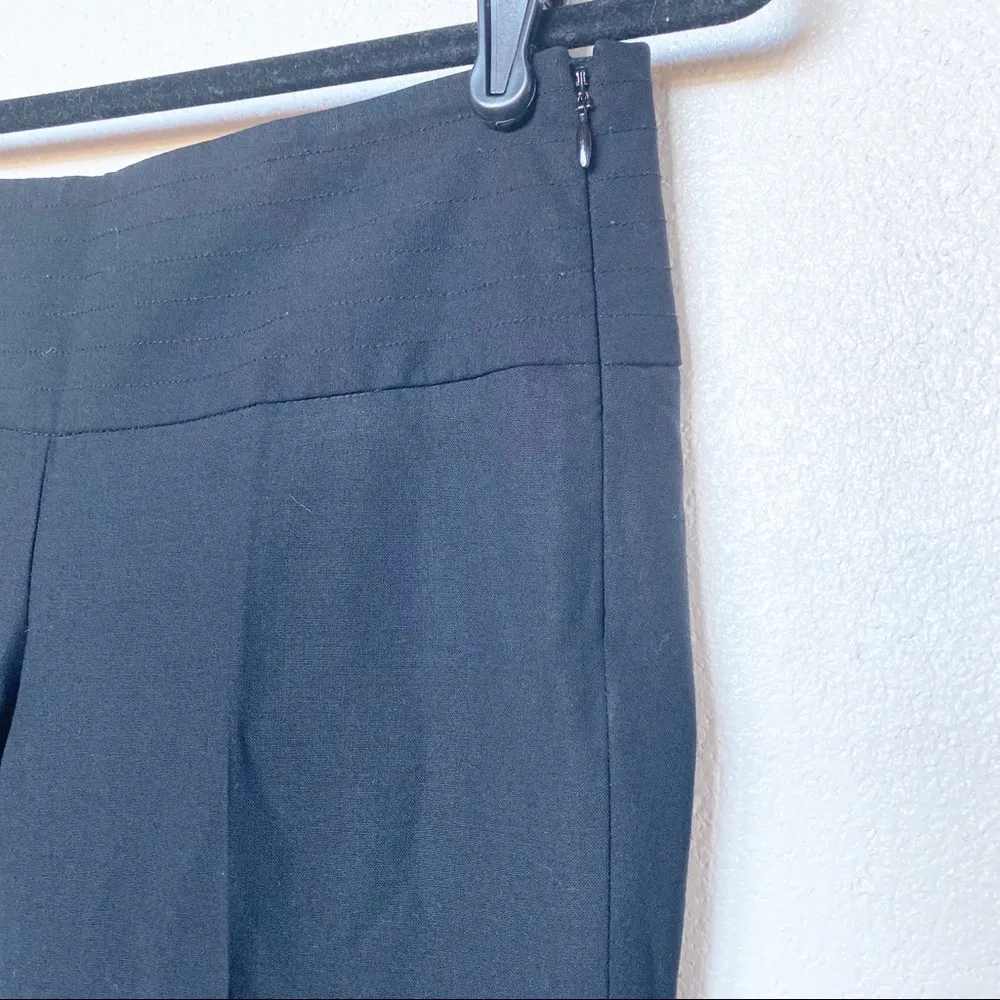 Theory Cropped Slim Leg Black Tuxedo Waist Trouser Pant Size 2 - Image 2