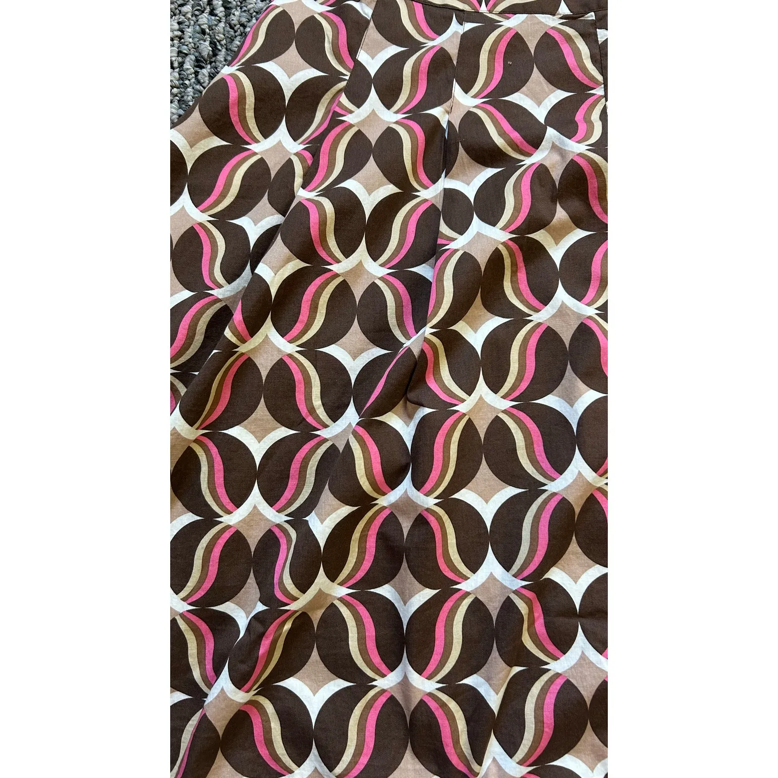 Apostrophe Size 8 Geometric Skirt Preppy Aline Fun Midi - Image 7