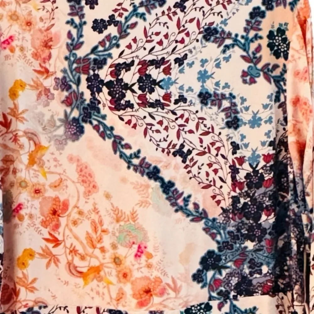 SOFT SURROUNDINGS Silky Floral Button Down Maxi Shirt Dress Size XL NEW - Image 7