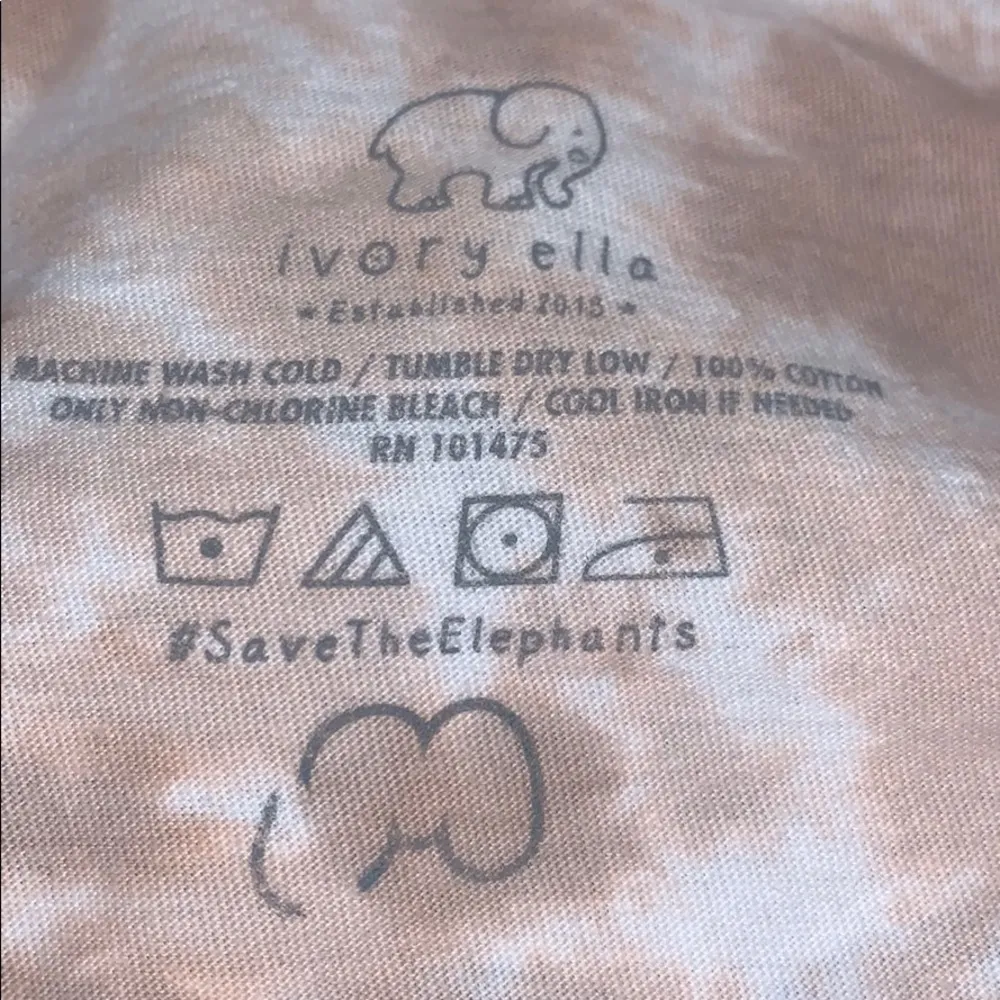 Ivory Ella long sleeve tie- dyed T-shirt - Image 5