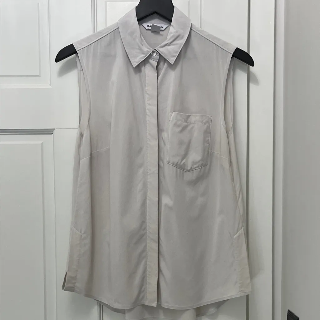 Athleta Urbannite ll Sleeveless Button-Up Tank Tops - Size XS - Image 8
