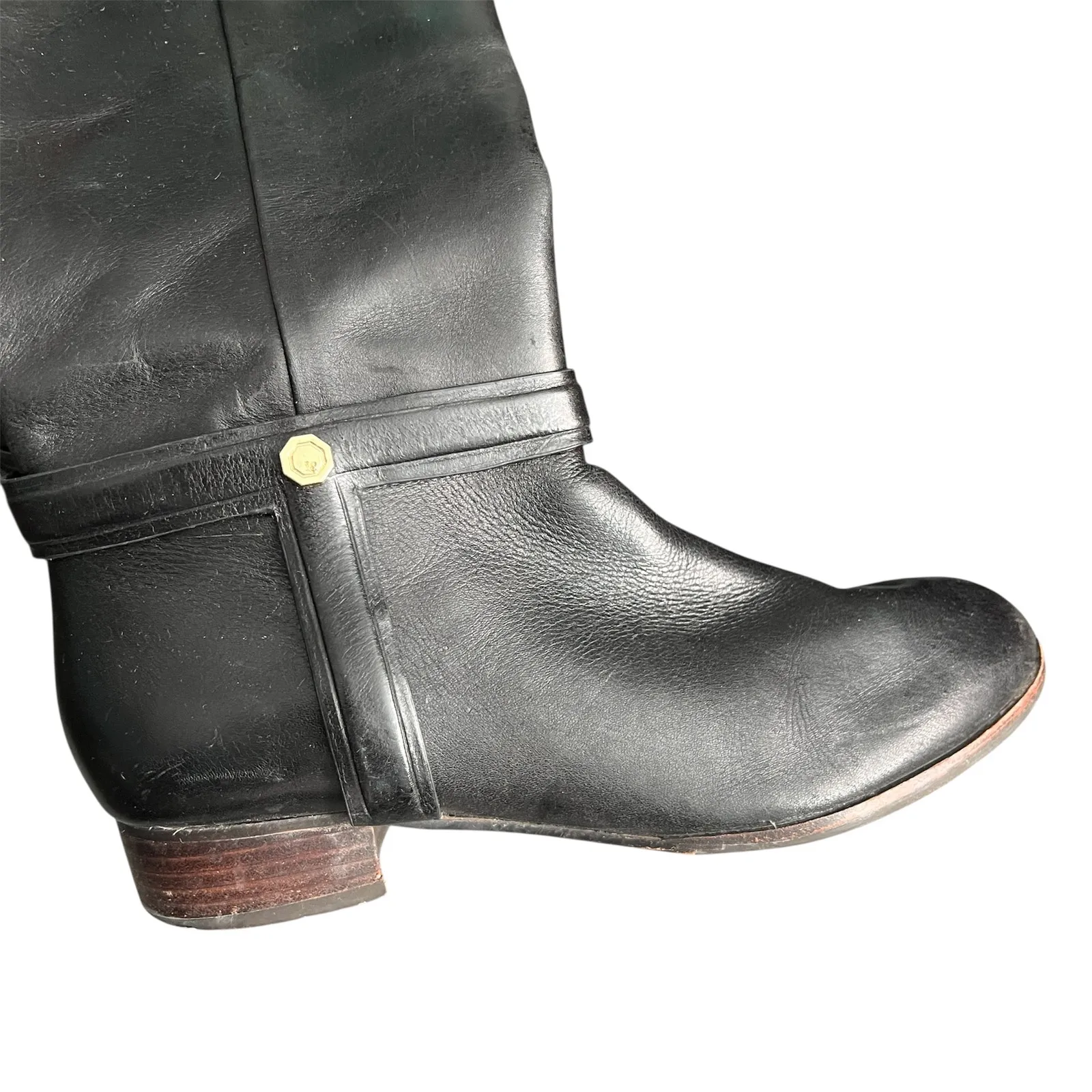 Loise et Cie Leather Boots Womens 7.5 Coquette City Chic Trendy Quiet Luxury - Image 7