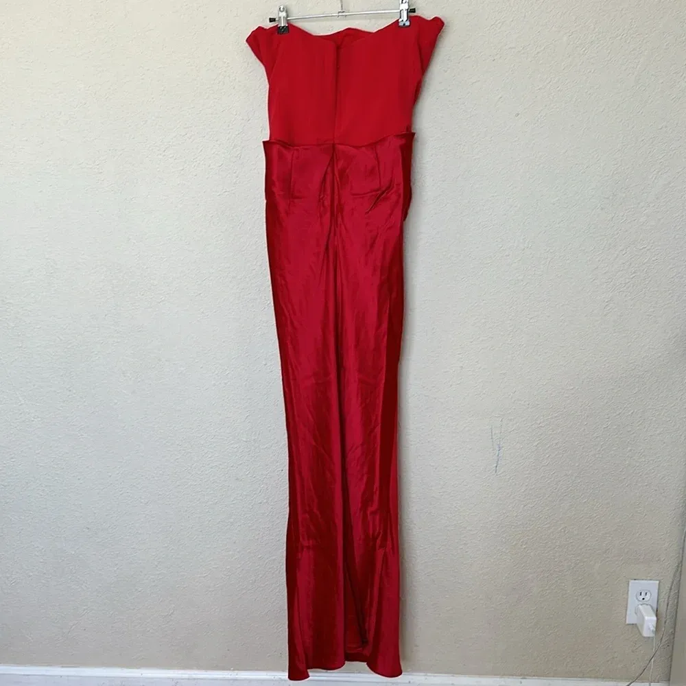 HOUSE OF CB size M D-DD 'Persephone' Scarlet Strapless Corset‎ Maxi Dress NWOT - Image 10