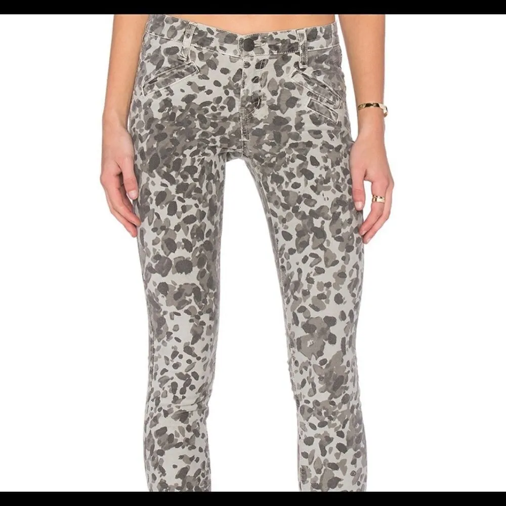 NWT Current Elliott Leopard Welt Pocket Ankle Skinny - Image 2