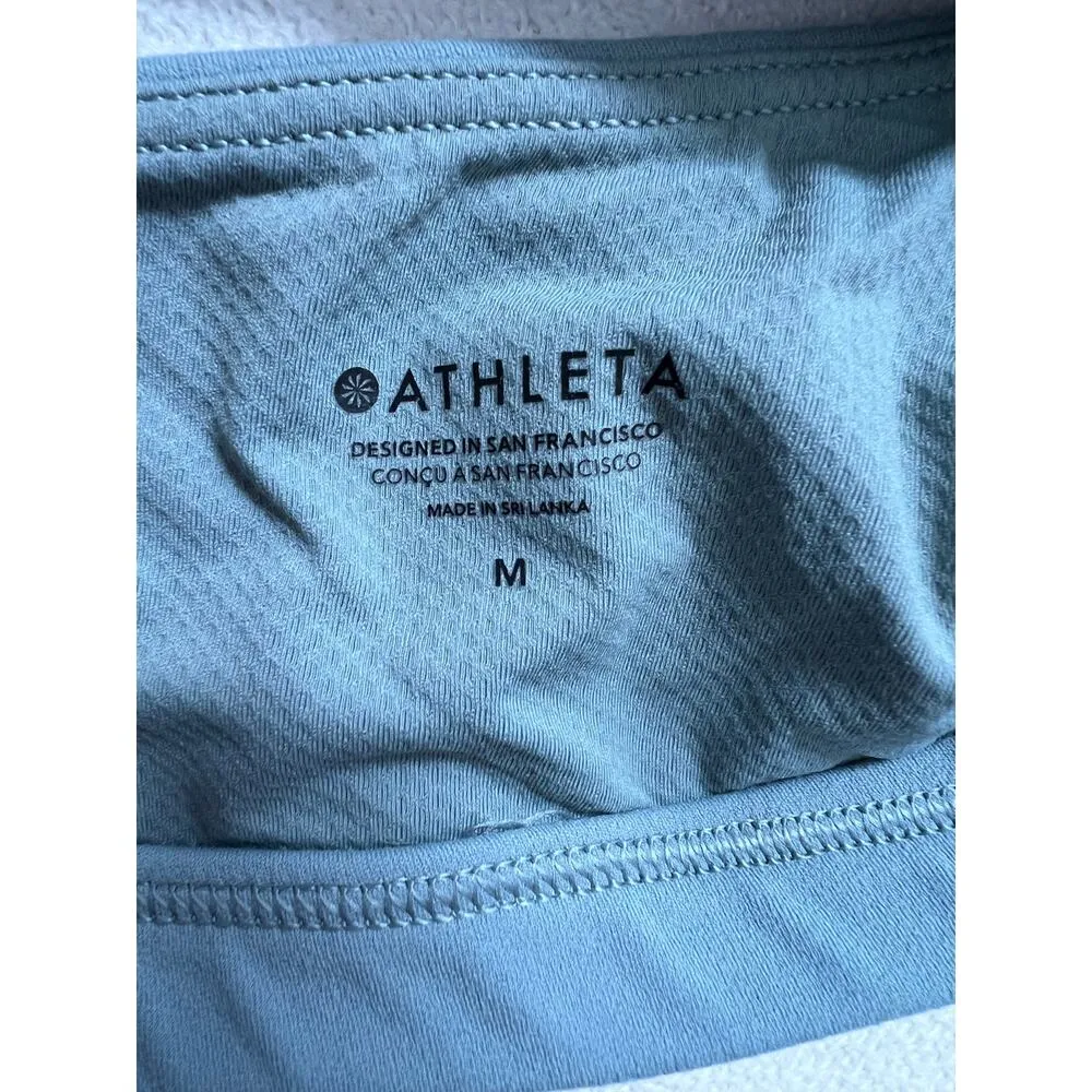 Athleta Ladies Elation Sports Bra Light Green Medium - Image 6