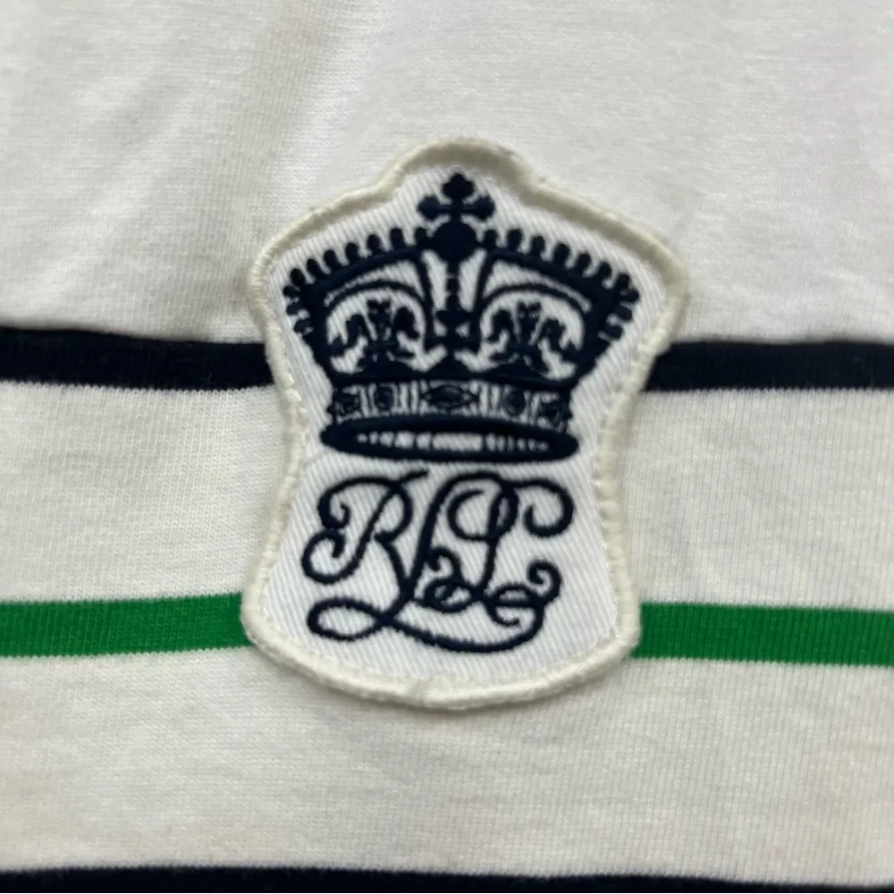 Lauren Ralph Lauren 3x Women's 100% Cotton 3/4 Sleeves Striped pullover top FLAW White - Image 5