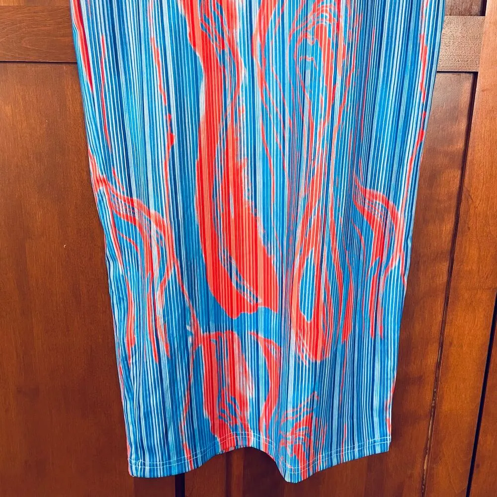 Commense Flaming Passions Long Dress Cowl V-Neck Sleeveless Size Small NEW - Image 4