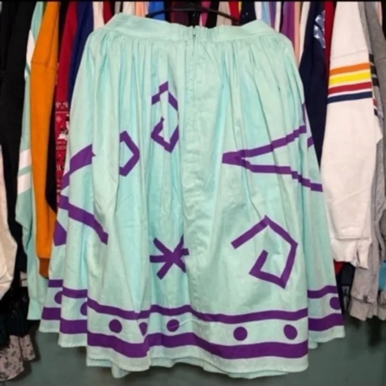 Disney parks dress shop Alice in wonderland teacup attraction skirt NWT L - Image 3