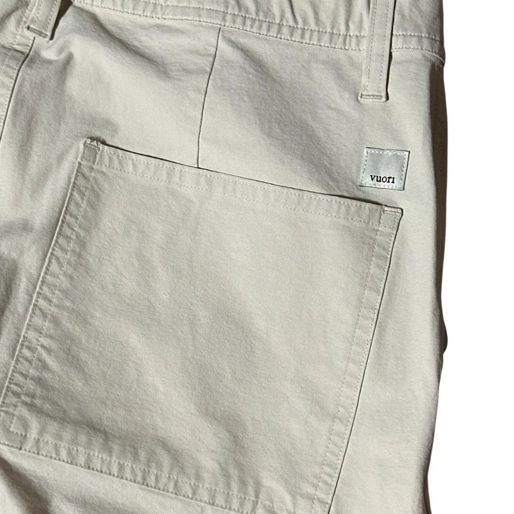 VUORI Womens Getaway Relaxed Wide Leg Pant Cream Milkweed Small Carpenter VW4122 - Image 7