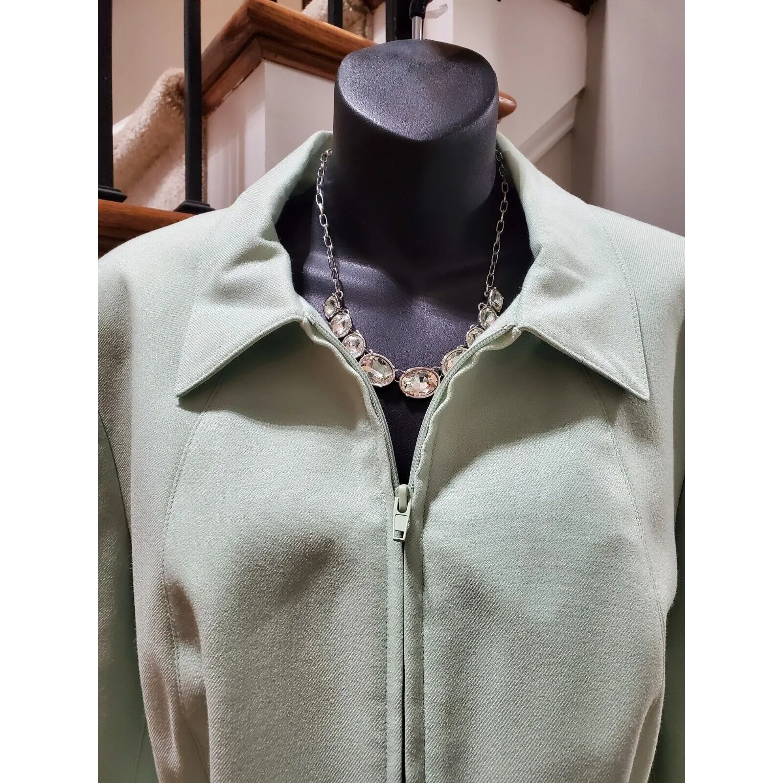 Sag Harbor Women's Polyester Single Breasted Jacket & Long Skirt 2 Pc's Suit 16P - Image 2