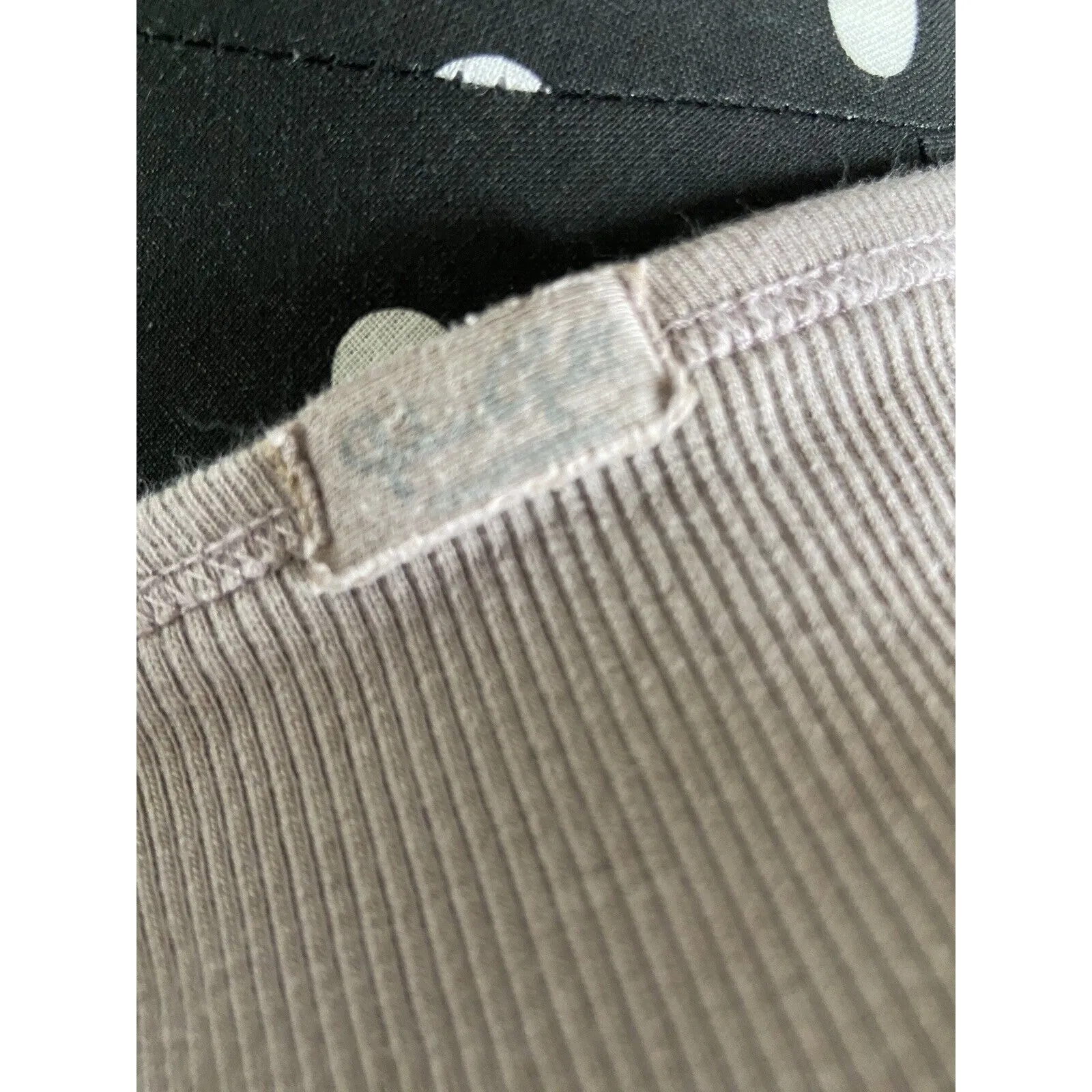 Brandy Melville John Galt Womens Top Taupe Ribbed Button Up Zelly Y2K Cropped‎ - Image 8