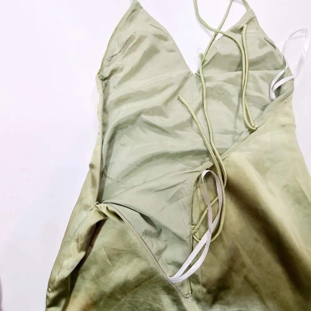 MORE TO COME Regina Maxi Dress in Green Small - Image 7