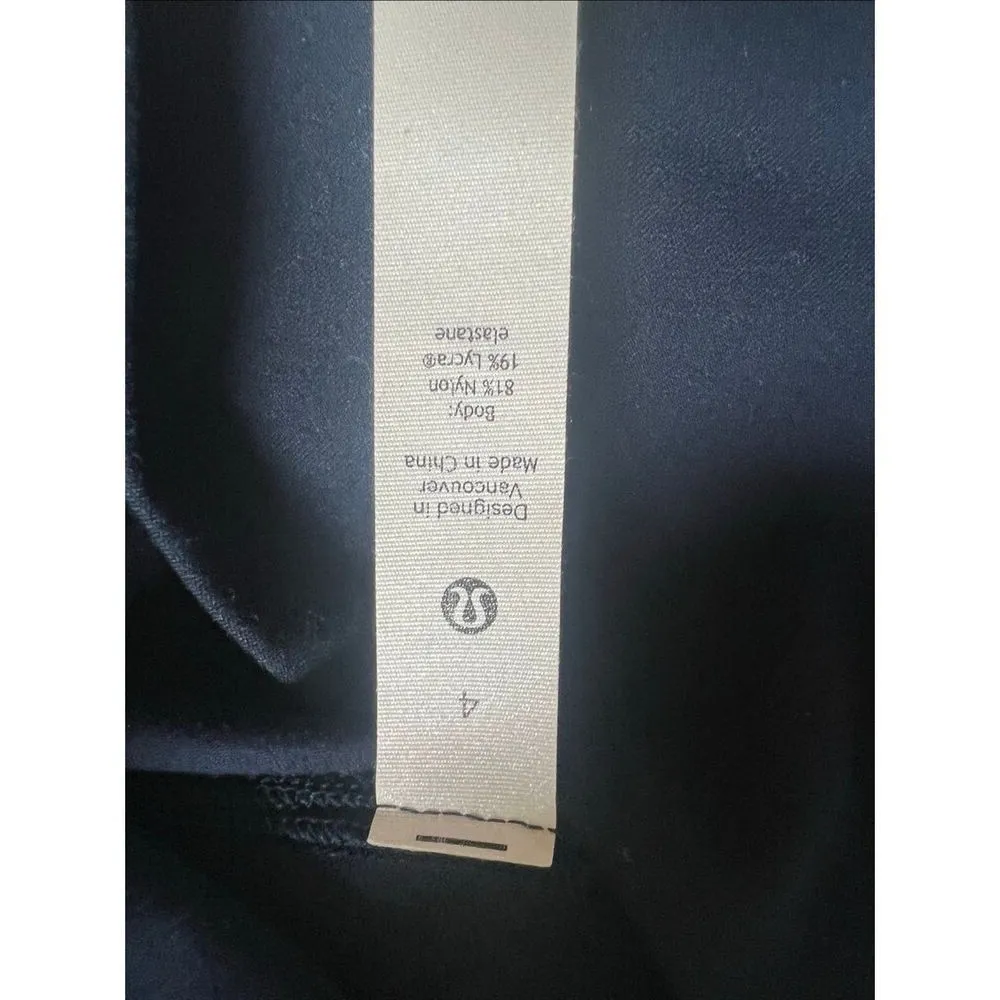 Lululemon True Navy Blue Align Short 6" Inseam Size 4 - Image 4