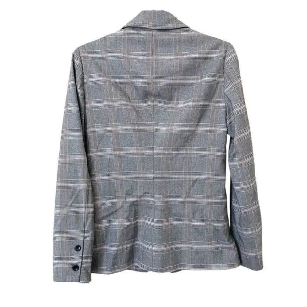 ‎WAVERLY GREY Gray Plaid Blazer Gray - Image 2