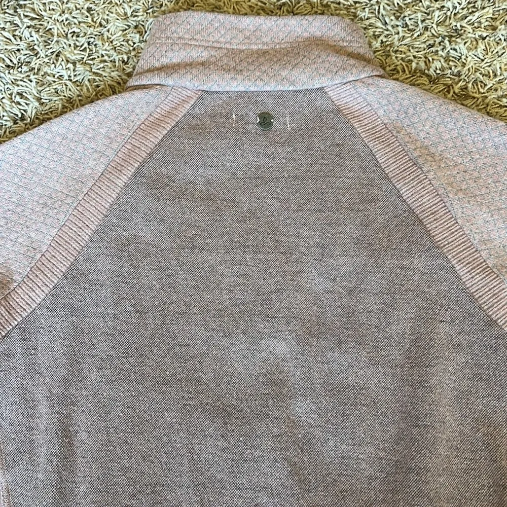 PrAna Brandie Pink (Light Mauve Heather) Wool Blend Sweater Size Medium - Image 9