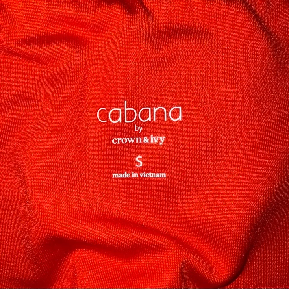 Cabana by Crown Ivy Red Leggings with Pockets Women’s Size Small - Image 5