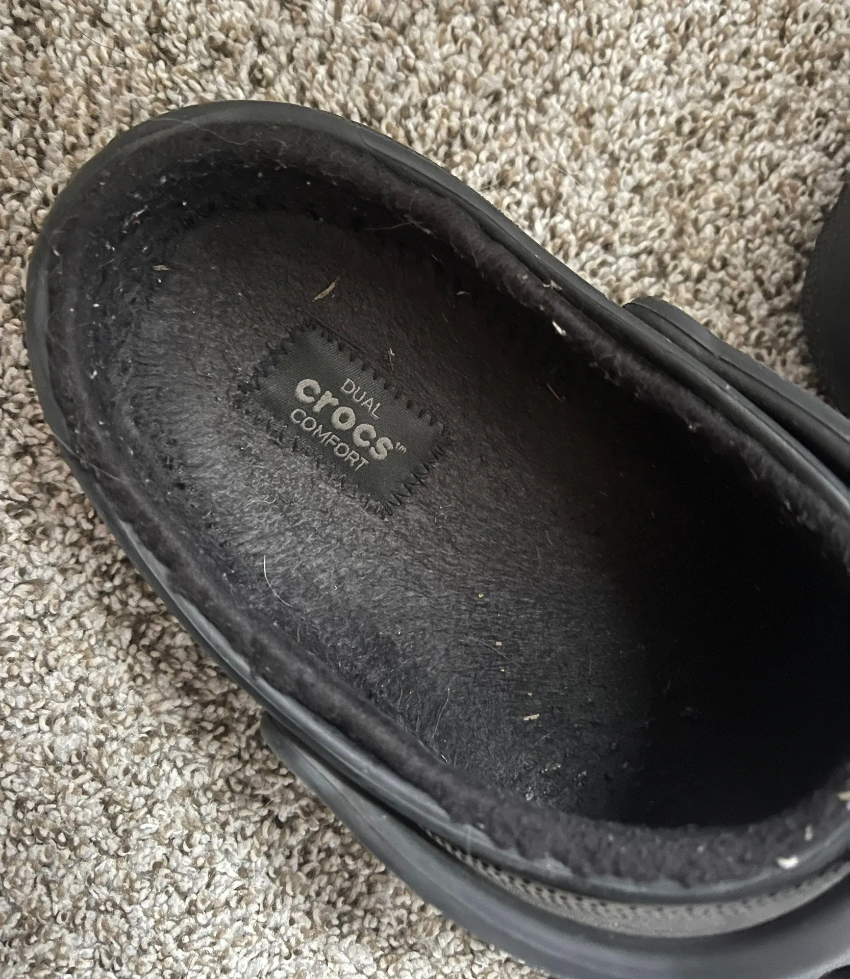 Crocs Black Fuzzy - Image 5