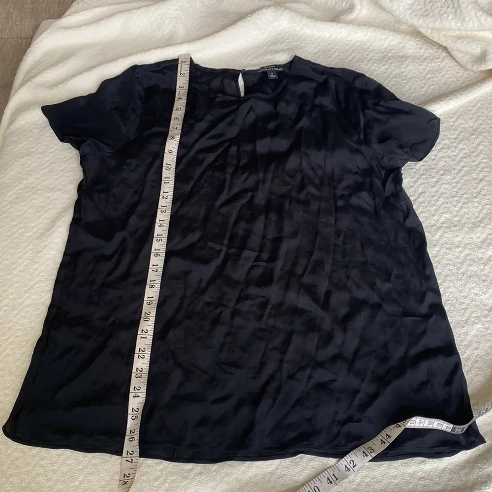 Black silk top - Image 6