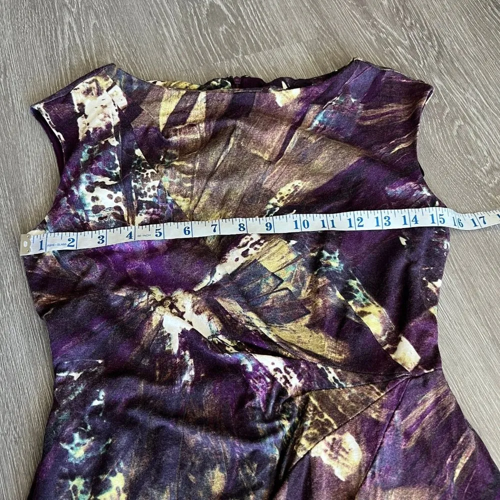 Suzi Chin For Maggy Boutique Dresss Size 2 Purple - Image 3