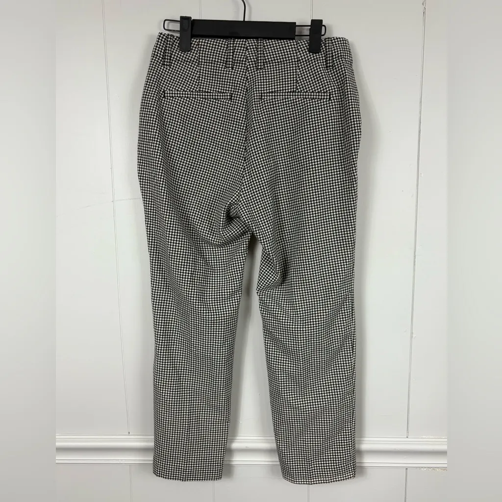 GAP Checkered Black/White Stretch Ankle Pants 2 Petite Professional Work Casual - Image 3
