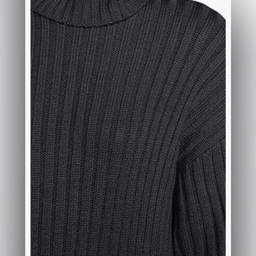 NEW Turtle Neck Knit Pullover Sweater Dolman Batwing Sleeve Dress M - Image 5