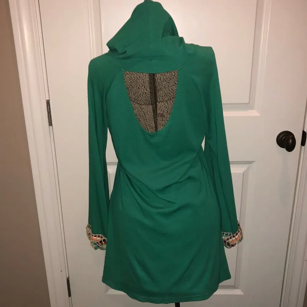 Judith March Tunic Boho Green Size Medium - Image 2