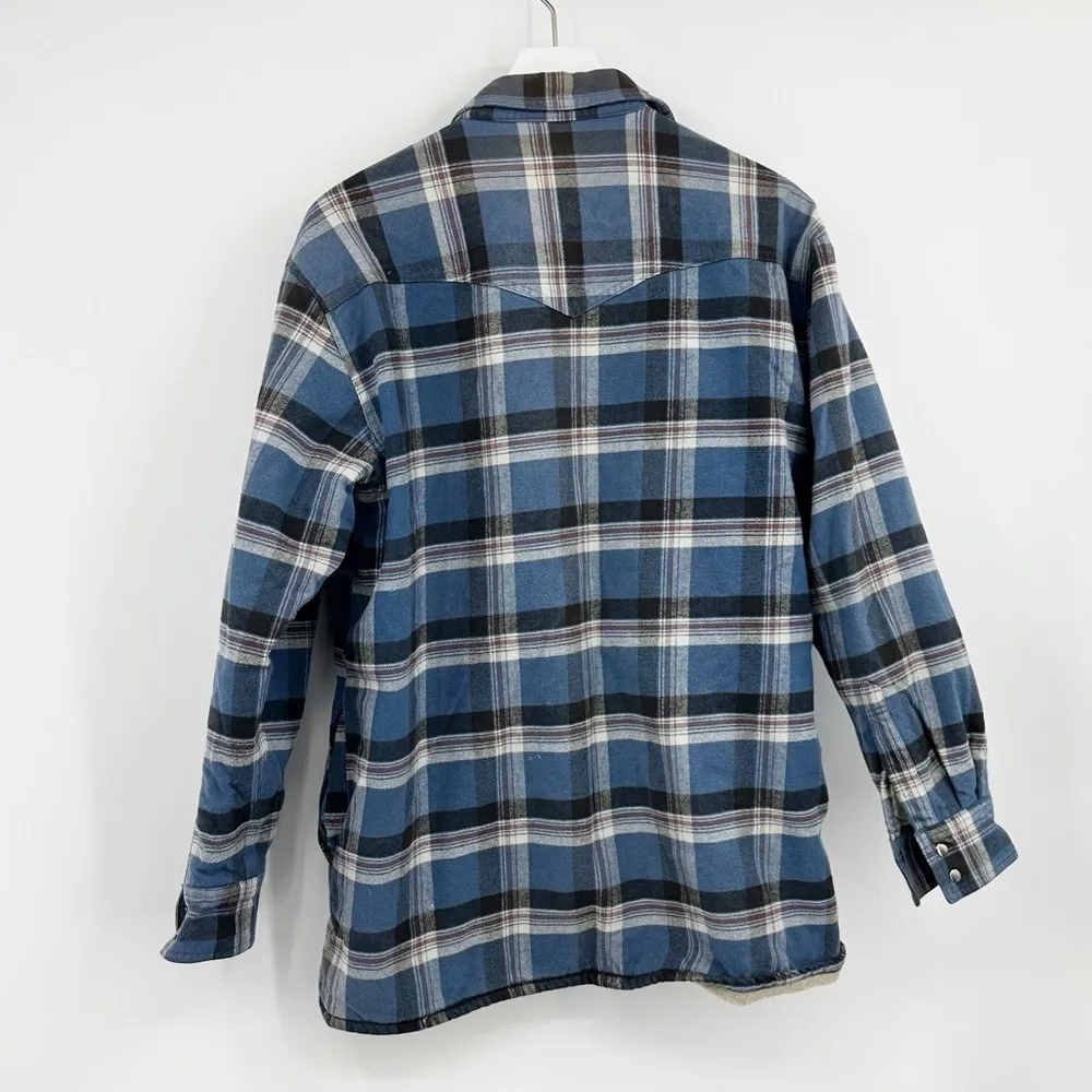 Wrangler  Vintage Granolacore Plaid Shacket Size Large - Image 4