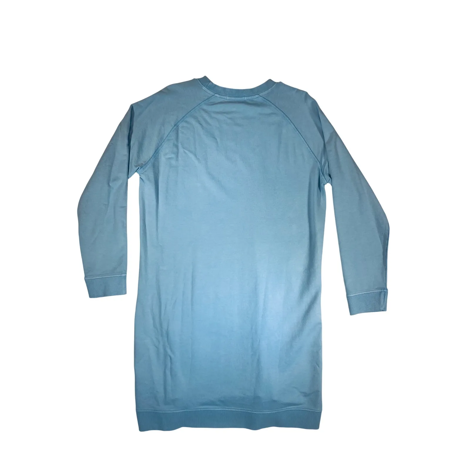 Peter Millar Womens Sweatshirt Dress Light Blue Crew Neck Long Sleeve Size L - Image 2