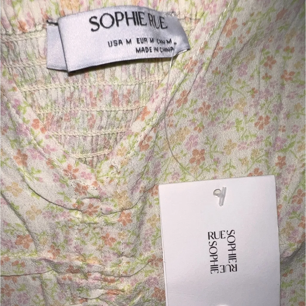 Sophie Rue🦎Yellow Floral Crop Top Women🌵 - Image 4