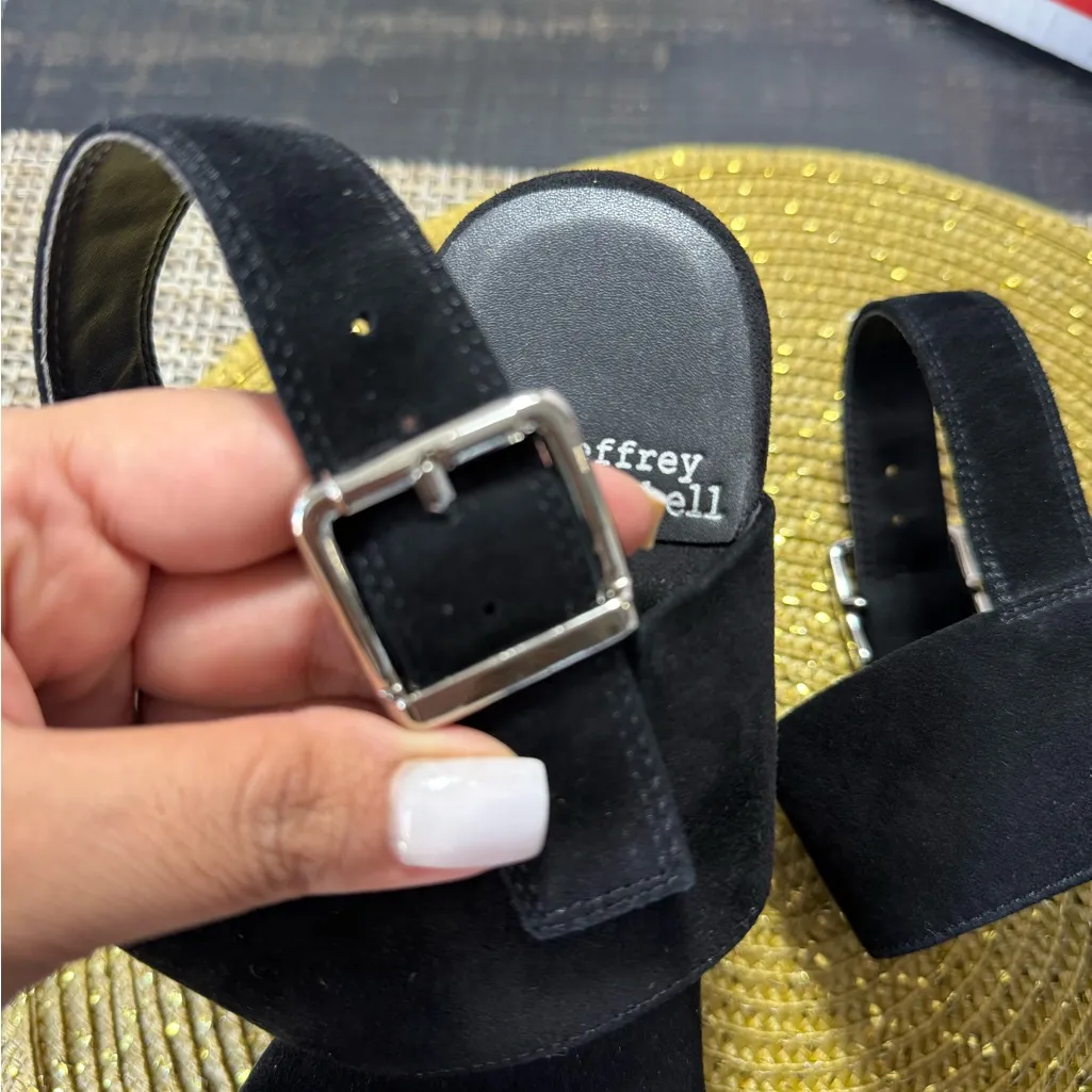 Jeffrey Campbell Black Platform Shoes Size 7.5 - Image 6